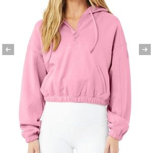 COPY - Worn 2x • Alo Yoga cropped Hoodie • Matching biker shorts available on p…